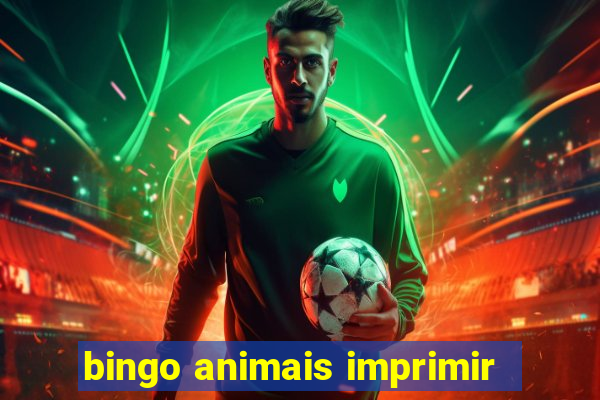 bingo animais imprimir